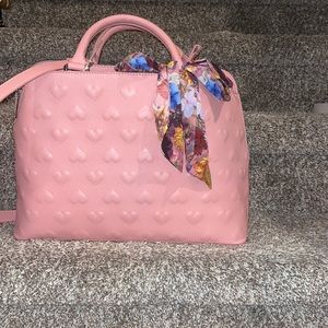 Betsey Johnson pink heart purse